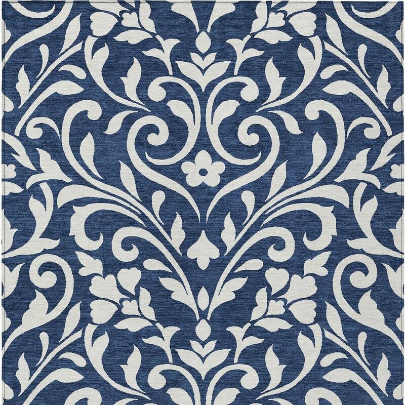 HomeRoots Floral Transitional Rectangle Outdoor Rug