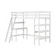 preview thumbnail 4 of 28, Twin Size Loft Bed with Desk and Bookshelves for Kids and Teens