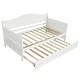 preview thumbnail 8 of 13, Twin Wooden Daybed with Trundle Bed, Sofa Bed,White,Storage