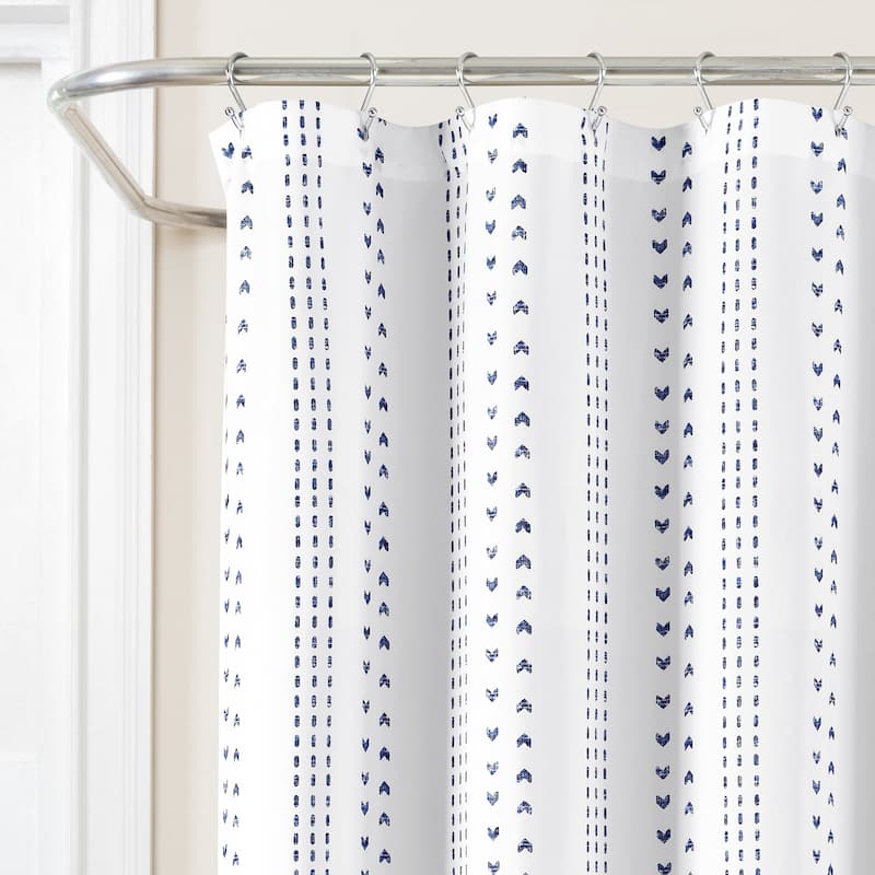 Lush Decor Hygge Stripe Shower Curtain