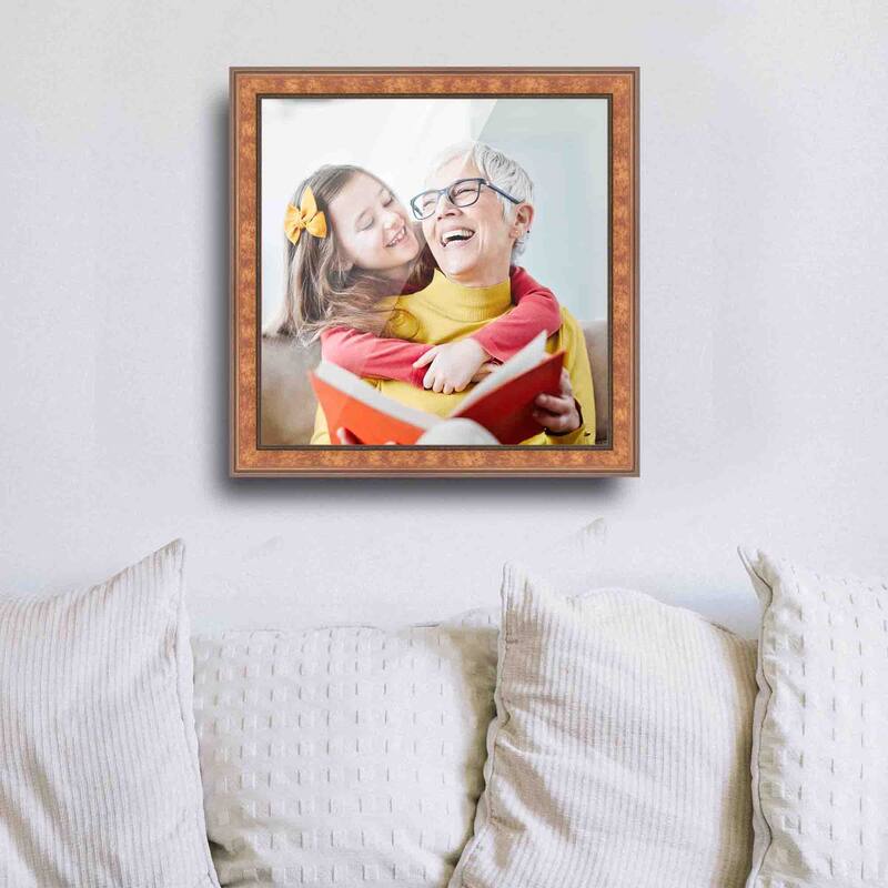 16x24 Frame Gold Real Wood Picture Frame Width 1.25 inches | Interior