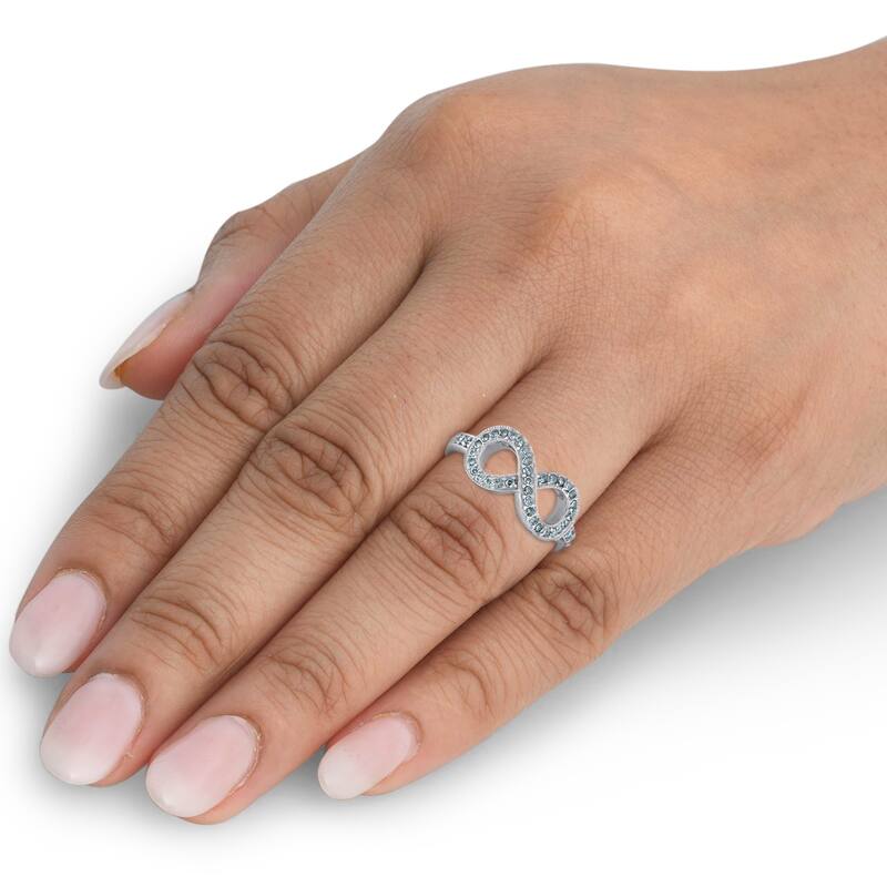 1/3ct Diamond Infinity Ring White Gold
