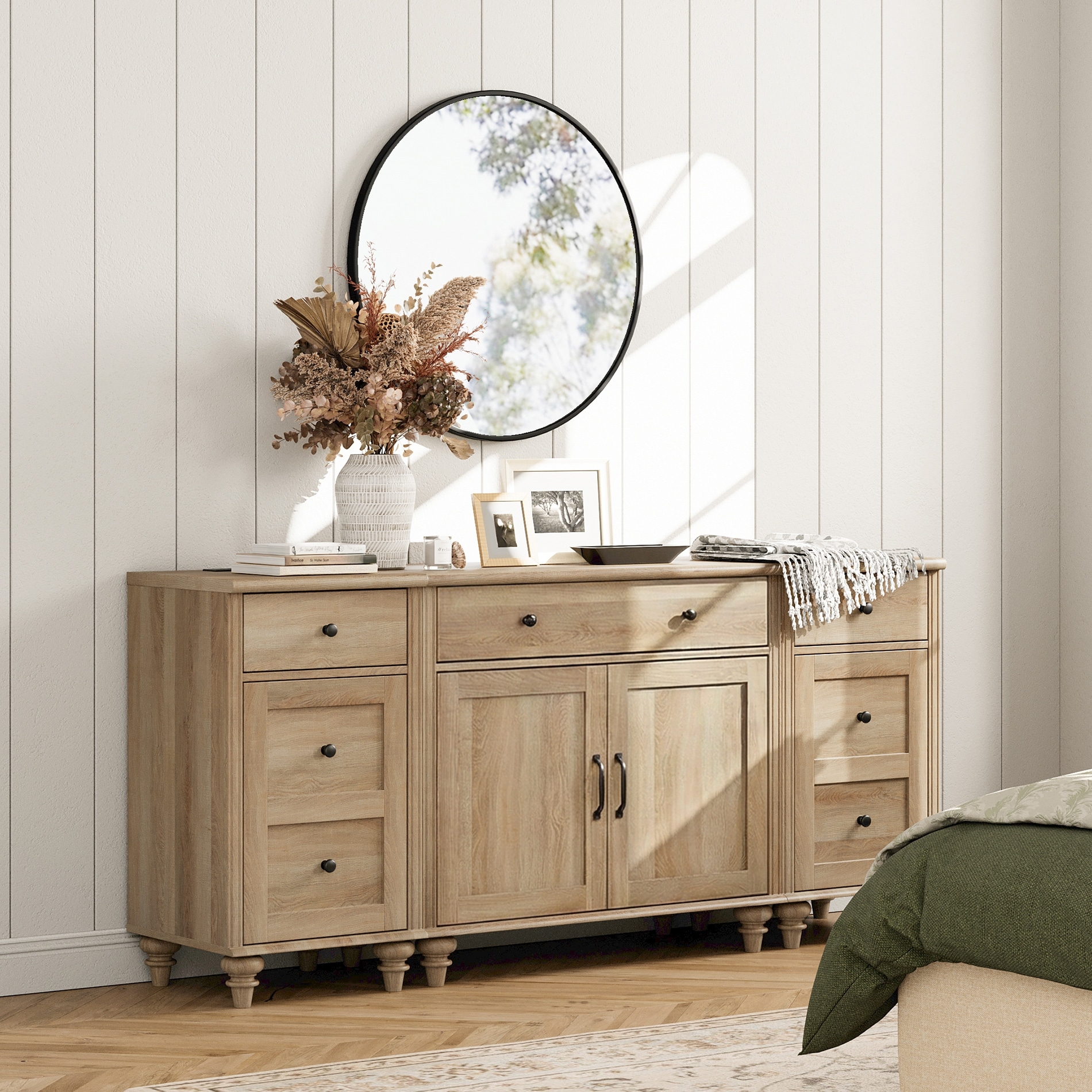 Sideboard Buffet Cabinets with Doors and Drawer