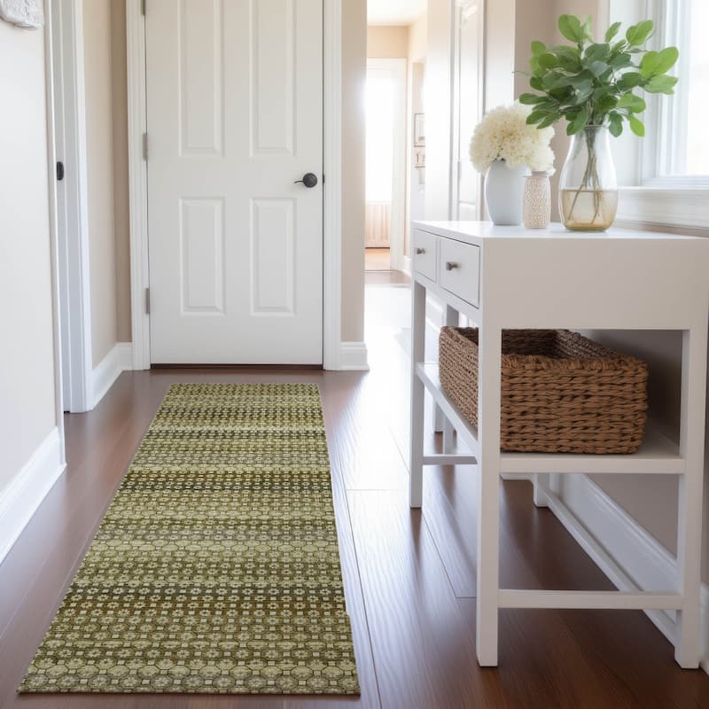 Premium Washable Super Soft Moroccan Ombre Mayfield Rug - Aloe - 2'3" x 7'6"