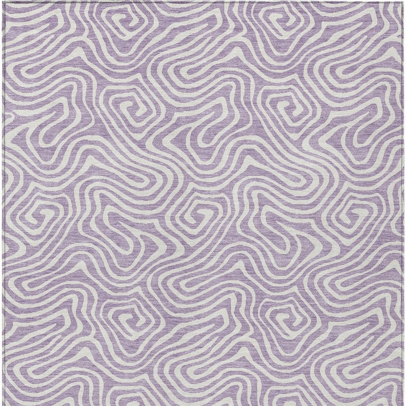 HomeRoots Abstract Transitional Rectangle Outdoor Rug