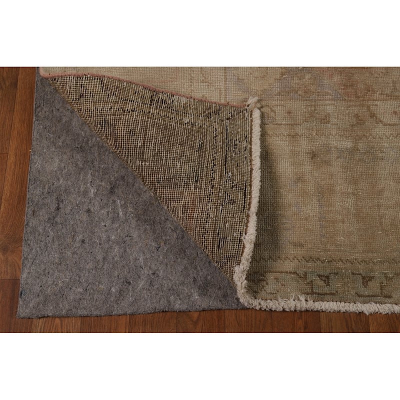 Medallion Geometric Tabriz Persian Vintage Rug Handmade Wool Carpet - 8'2" x 11'4"