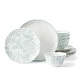 preview thumbnail 1 of 1, Butterfly Meadow Cottage 12-Piece Dinnerware Set, Sage