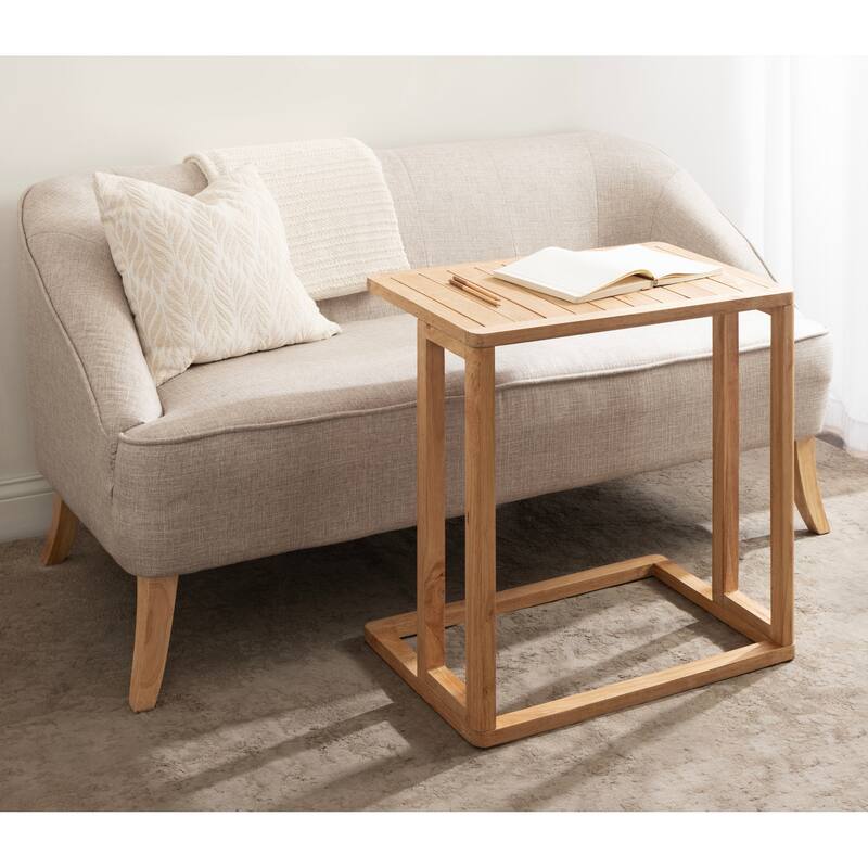 Kate and Laurel Slayton Wood C Table - 24x16x26