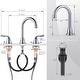 preview thumbnail 29 of 34, WOWOW 8 Inch Widespread Bathroom Faucet in Morden
