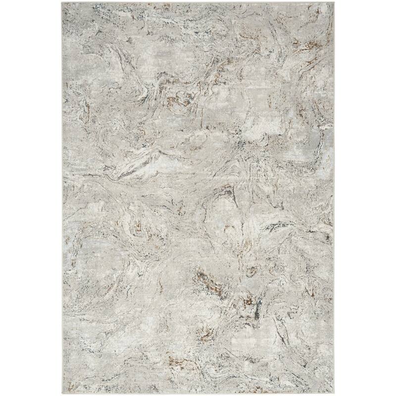 Power Loomed Abstract Modern Non Skid Stain Resistant Area Rug