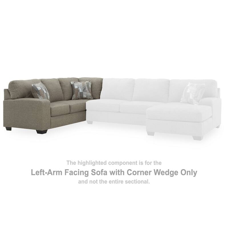 Signature Design by Ashley Newellen Gray 3-Piece Sectional with Chaise