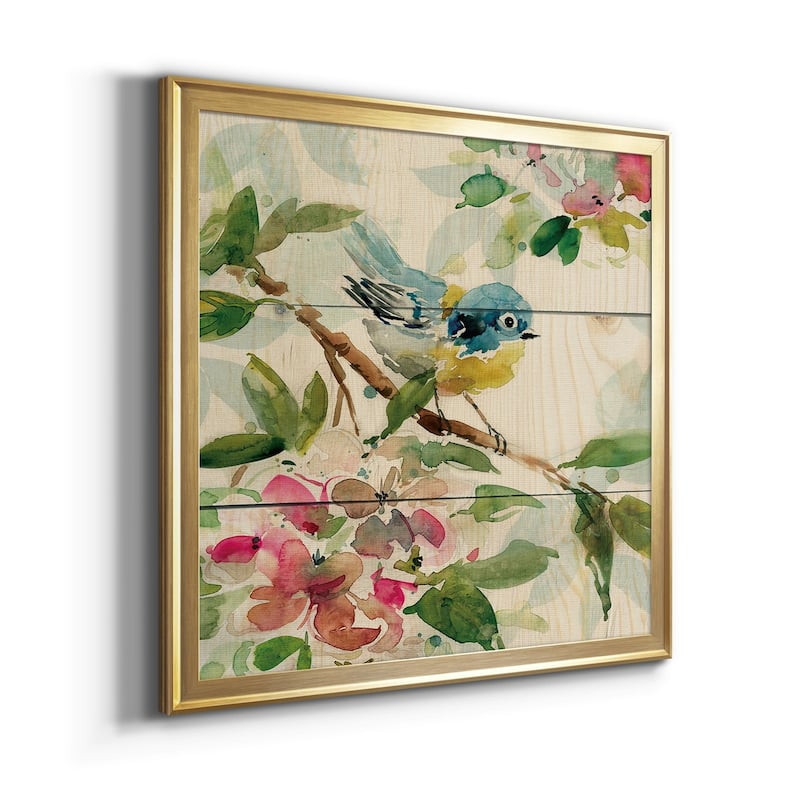 Birds and Blossoms I Premium Framed Canvas - Ready to Hang