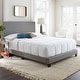 preview thumbnail 8 of 26, Boyd Sleep Florence Faux Leather Upholstered Bed Frame with Headboard Grey - Full