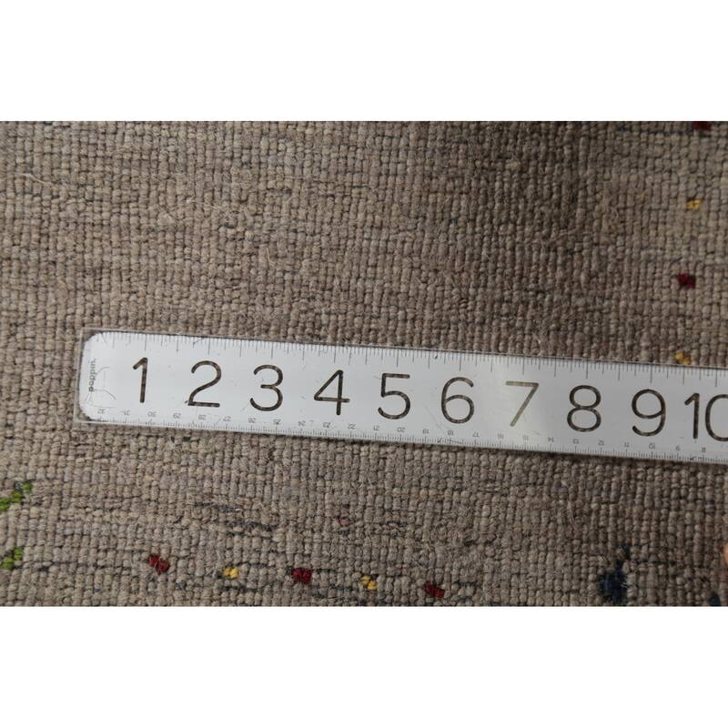 Gabbeh Indian Accent Rug Handmade Contemporary Wool Carpet - 2'7"x 4'9"