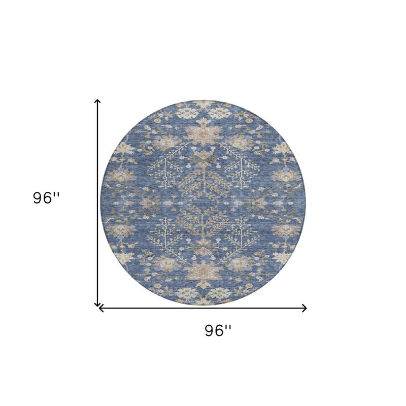 HomeRoots Floral Transitional Rectangle Outdoor Rug