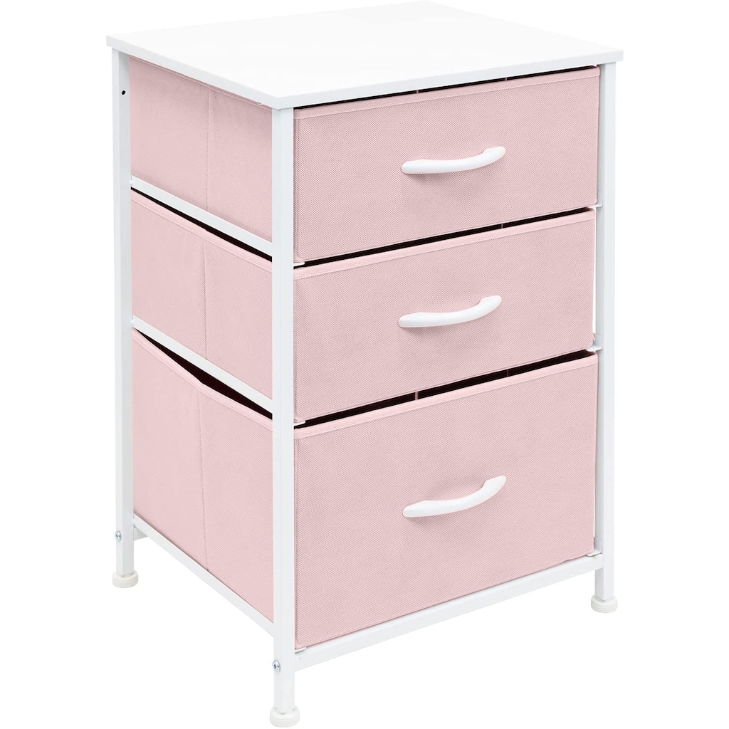 Sorbus 3 Drawer Display Nightstand