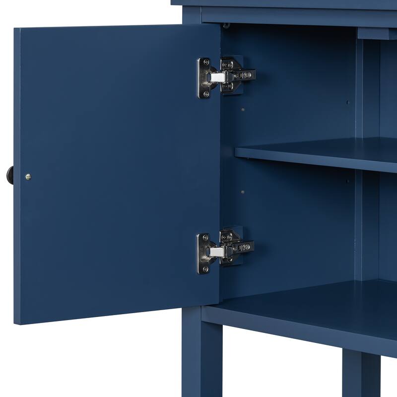 Elegant Entryway Table with Polygonal Door Design