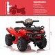preview thumbnail 16 of 26, Kids ATV 4 Wheeler, 6V Ride on Toy Car for Toddlers Boys & Girls w/Music