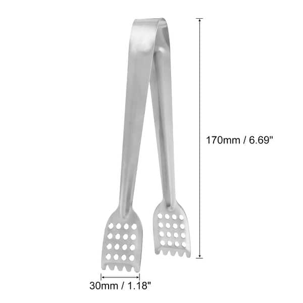 Serving Tongs, 3pcs 6.5 Inch Stainless Steel Ice Tongs, Mini Sugar Tong