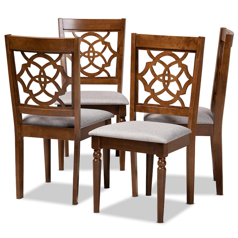 Lylah Modern and Contemporary 4-Piece Dining Chair Set - Set of 4 - Dining Height