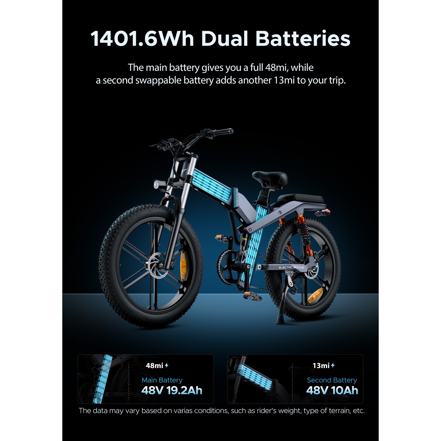 ENGWE X26 Folding Electric Bike - Grey - Bed Bath & Beyond - 37244037