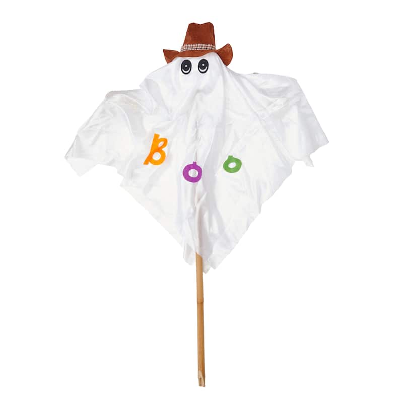 60" Halloween Outdoor Ghost on Pole For Yard