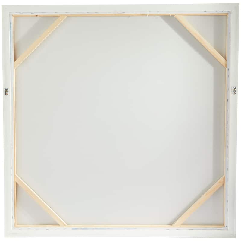 Canvas Abstract Overlapping Circle Framed Wall Art with White Frame - Blue - Roche River Decor