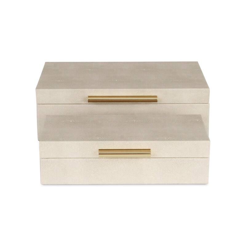 Lusan Black Vinyl Decorative Box Set