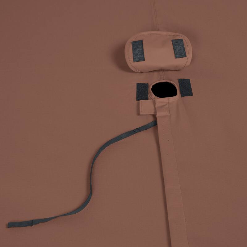 Duck Covers Ultimate Waterproof 88 Inch Rectangular/Oval Patio Table & Chair Set Cover with Umbrella Hole