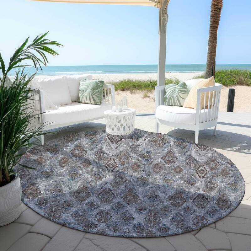 Machine Washable Indoor/ Outdoor Chantille Modern Boho Rug