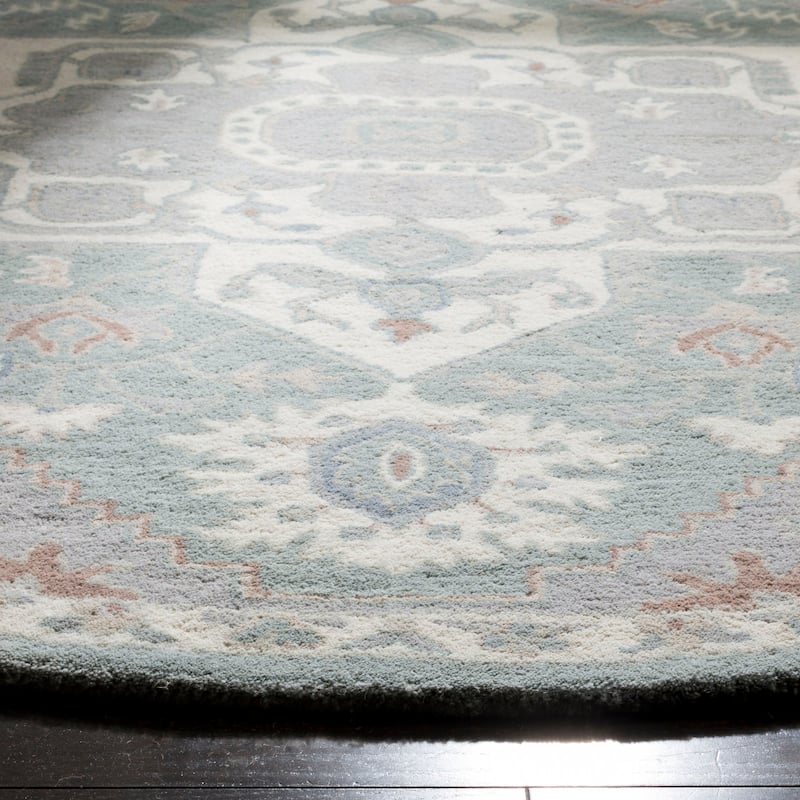 SAFAVIEH Handmade Heritage Fountain Swirl Traditional Oriental Wool Rug