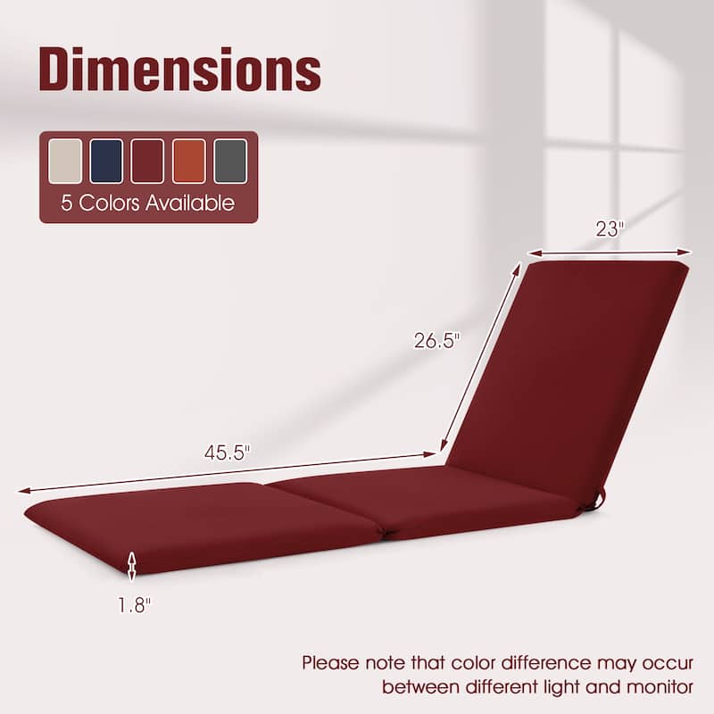 Gymax 2PCS Patio Lounge Chair Recliner Chair w/ 3-Position Adjustable