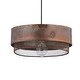 preview thumbnail 9 of 11, Geralyn River of Goods Oxidized Copper-Colored Round-Shaped Pendant Lamp - 12" x 12" x 6"/65"