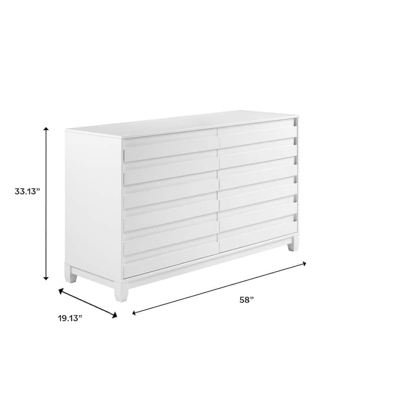 Middlebrook Contemporary Solid Wood 6-Drawer Dresser