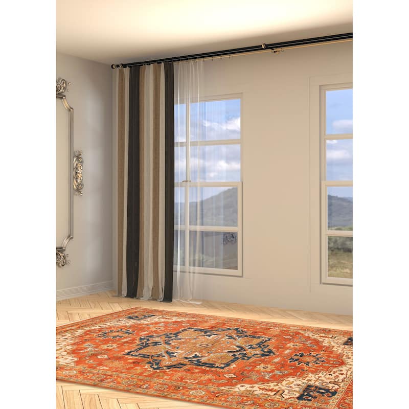 ECARPETGALLERY Hand-knotted Jules Sultane Dark Copper Wool Rug - 8'1 x 11'0