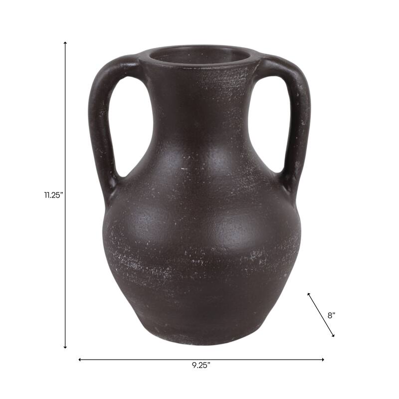 Sagebrook Home Terracotta Vase With Handle
