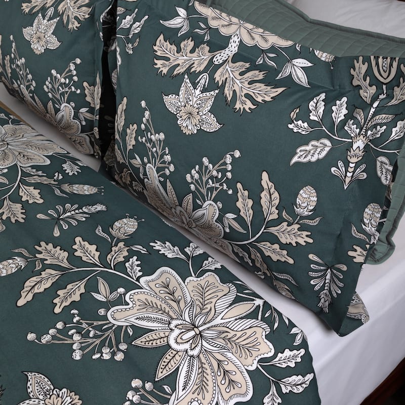 Vilano Plush All Seasons Vintage Garden Down Alternative 3-piece Comforter