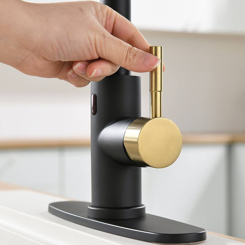 Touchless Stainless Steel 2-Function Pull-out Kitchen Sink Faucet