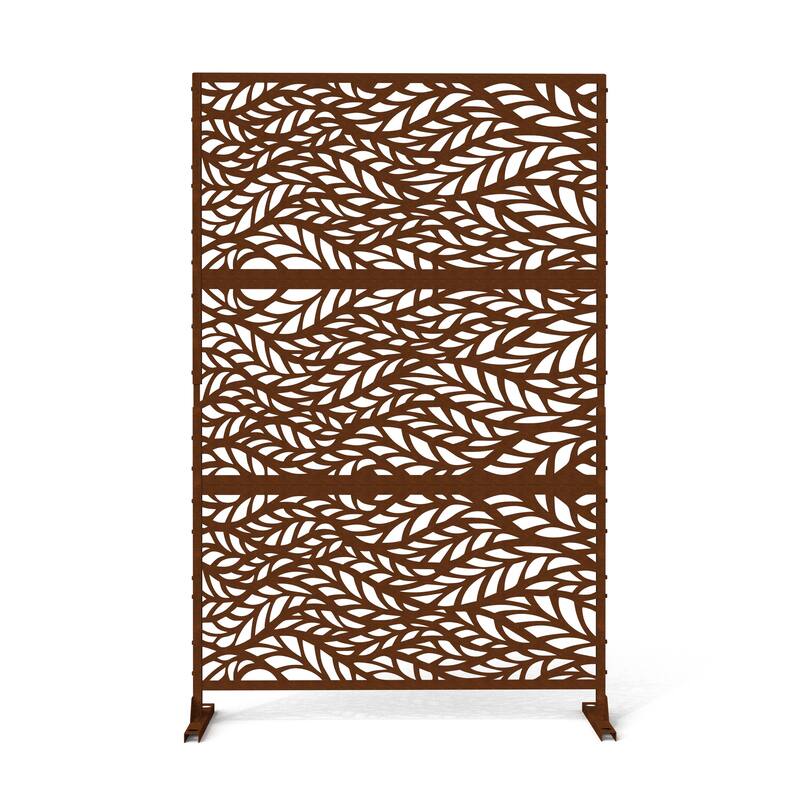Outdoor Free Standing Metal Privacy Screen