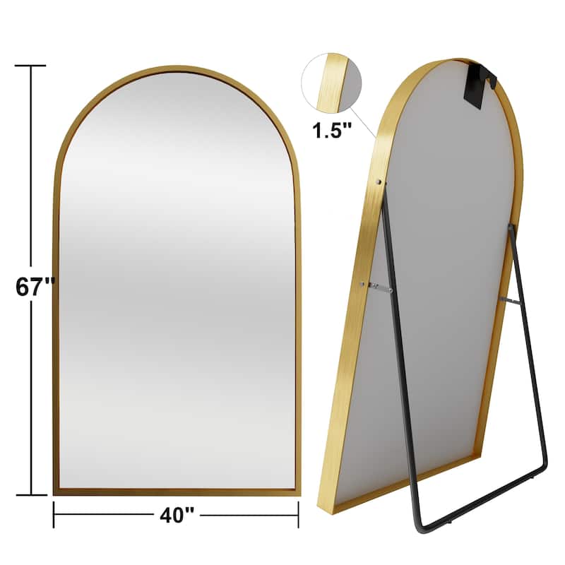 Arched Mirror Modern Full-length Mirror Floor Mirror - 67*40