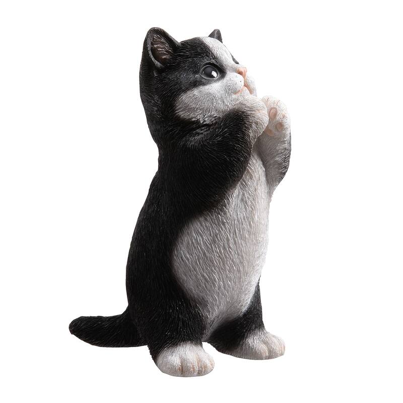 7" H Cow Cat Kitten Statue Praying