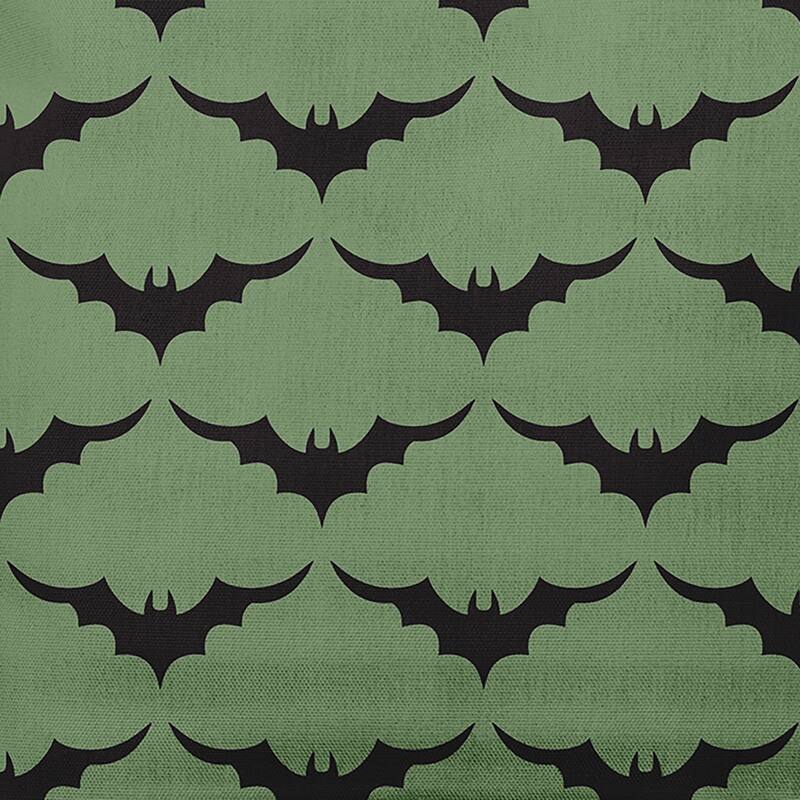 Bat Colony Decorative Throw Pillow - 16" x 16" - Sage