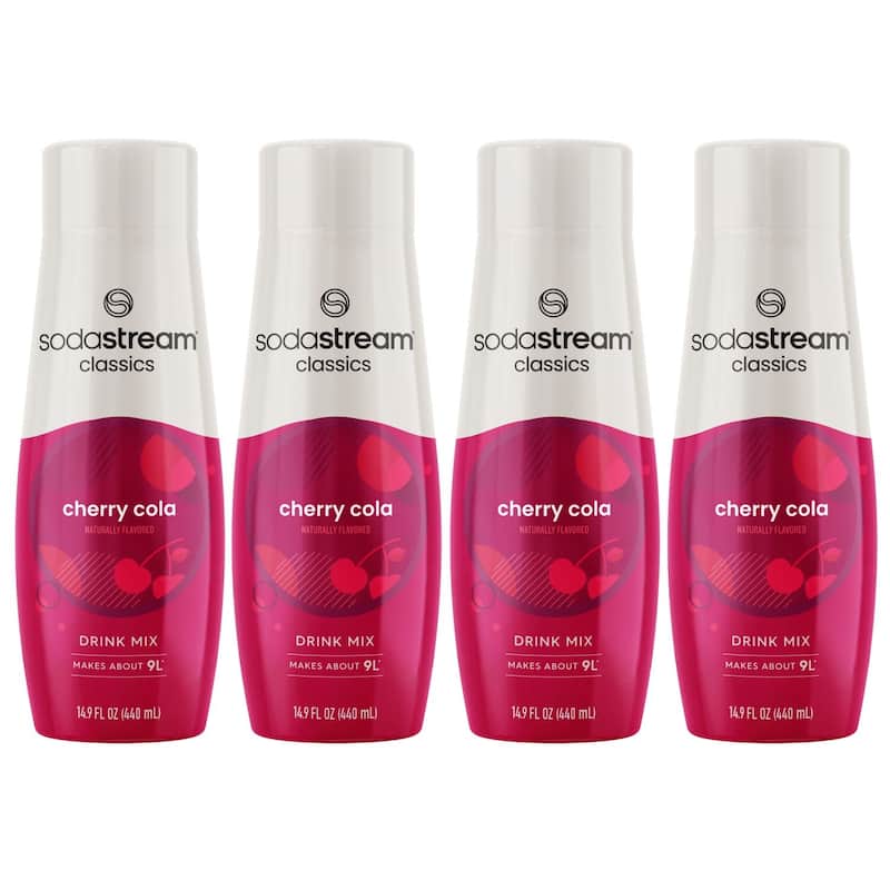 SodaStream® Classics Cherry Cola Drink Mix 4-Pack - Clear