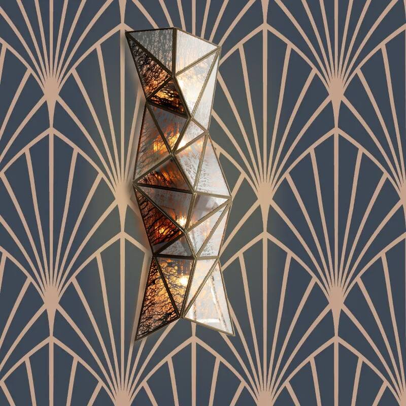 Metropolitan N1694 Geo-Gem 4 Light 28" Tall Wall Sconce