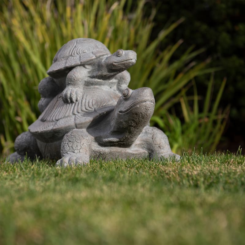 XBrand Turtle Statue, Indoor or Outdoor Décor, Garden Décor, Turtle Garden Statue, Turtle Statuary