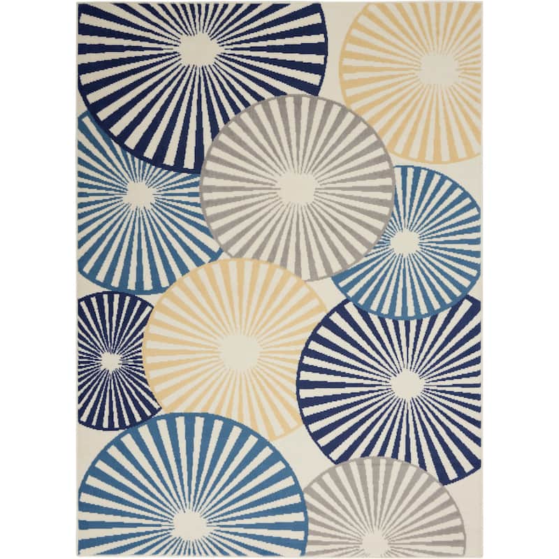 Nourison Grafix Modern Geometric Area Rug