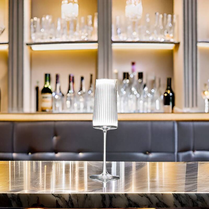 Stolzle Lausitz Set of 6 Soho Power Champagne Flutes - 8 oz