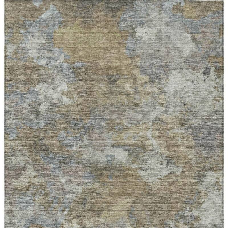 HomeRoots Abstract Transitional Rectangle Outdoor Rug