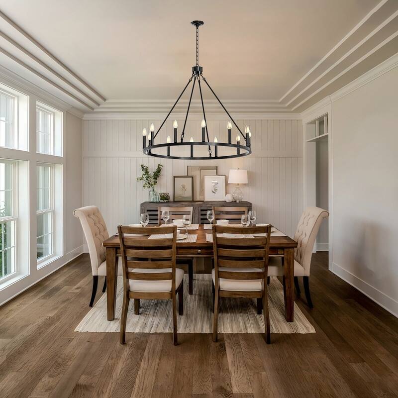 Wagon Wheel Chandelier Collection - Rustic Farmhouse Lighting for Every Space