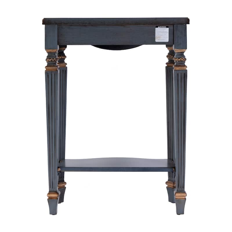 Cheshire 22 in. W Rectangular Wood Ballerina Console Table with Open Shelf